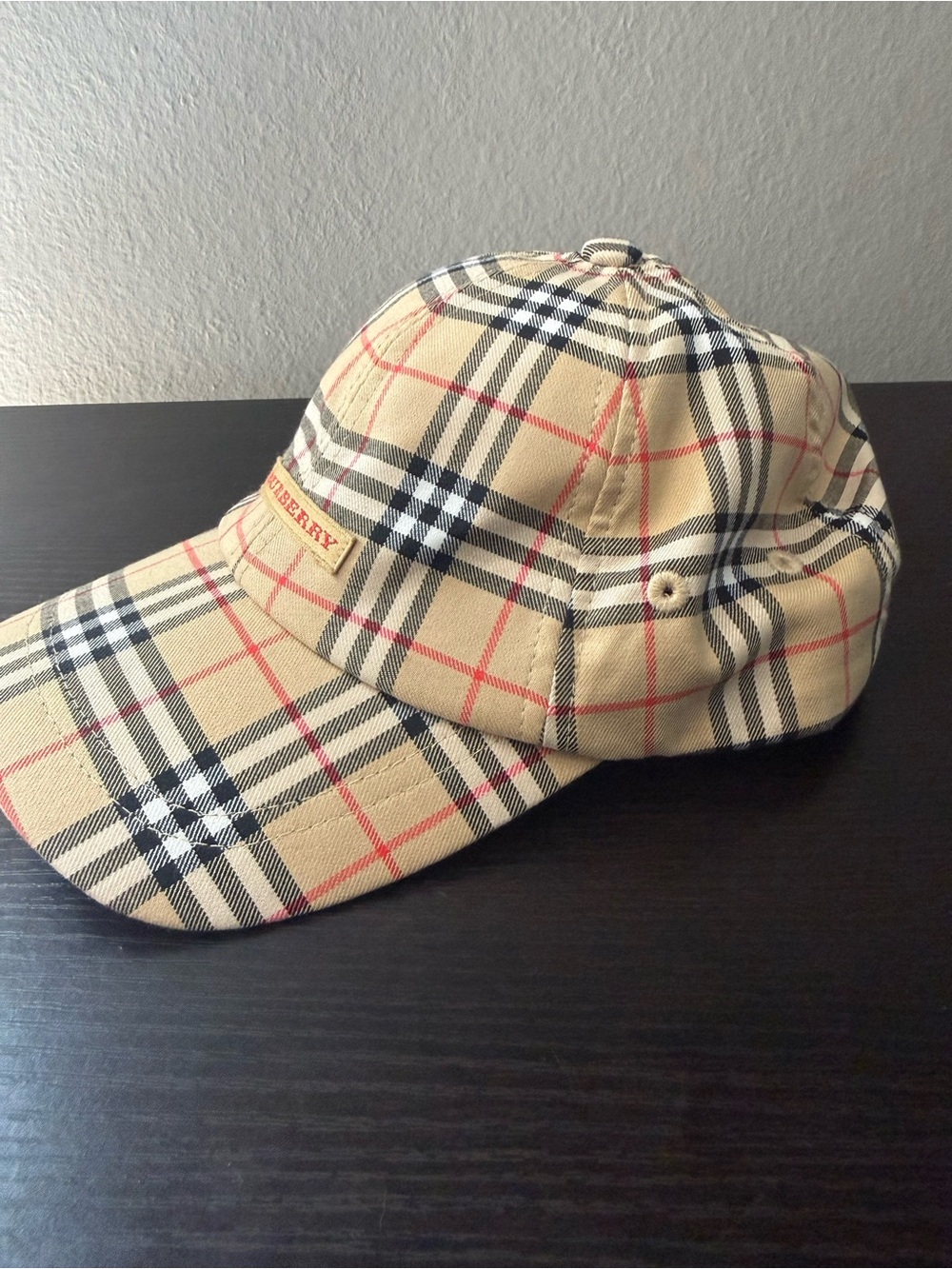 BURBERRY London Nova Check Adjustable Golf Baseball Cap Vintage - Picture 2 of 8